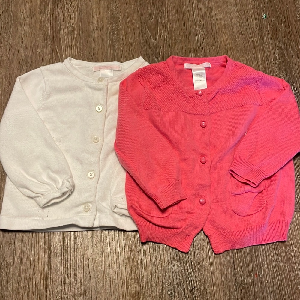 Janie and jack 12-18 months cardigans